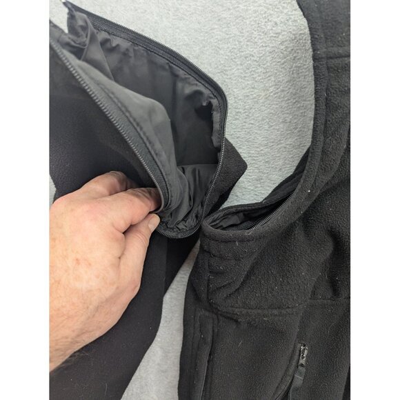 5.11 Tactical Series Jacket Mens Large Black Fleece Zip Off Sleeves Vest 48037 - Picture 6 of 13